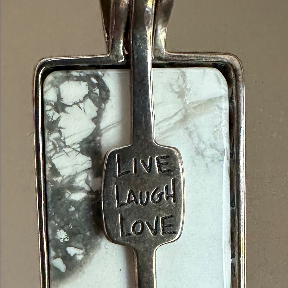 Silpada Live Laugh Love Pendant AND Silpada Heart Necklace - Picture 5 of 10